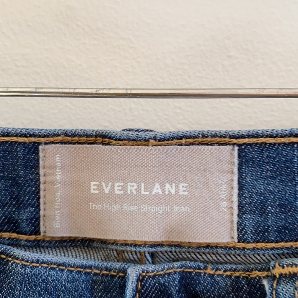 Everlane High Rise Straight Jeans - Picture 5 of 6